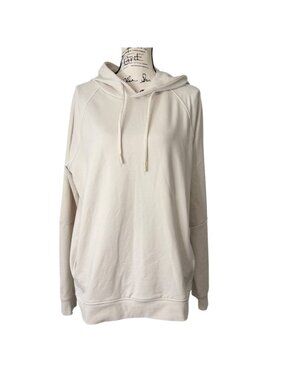 Lululemon Mens Size L City Sweat Pullover Hoodie Ultra Light White Opal LM3AUPS